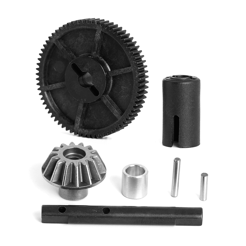 LC Racing Stahl Kegelrad mit Welle, Hauptzahnrad und Abtrieb PTG-2 LC8018