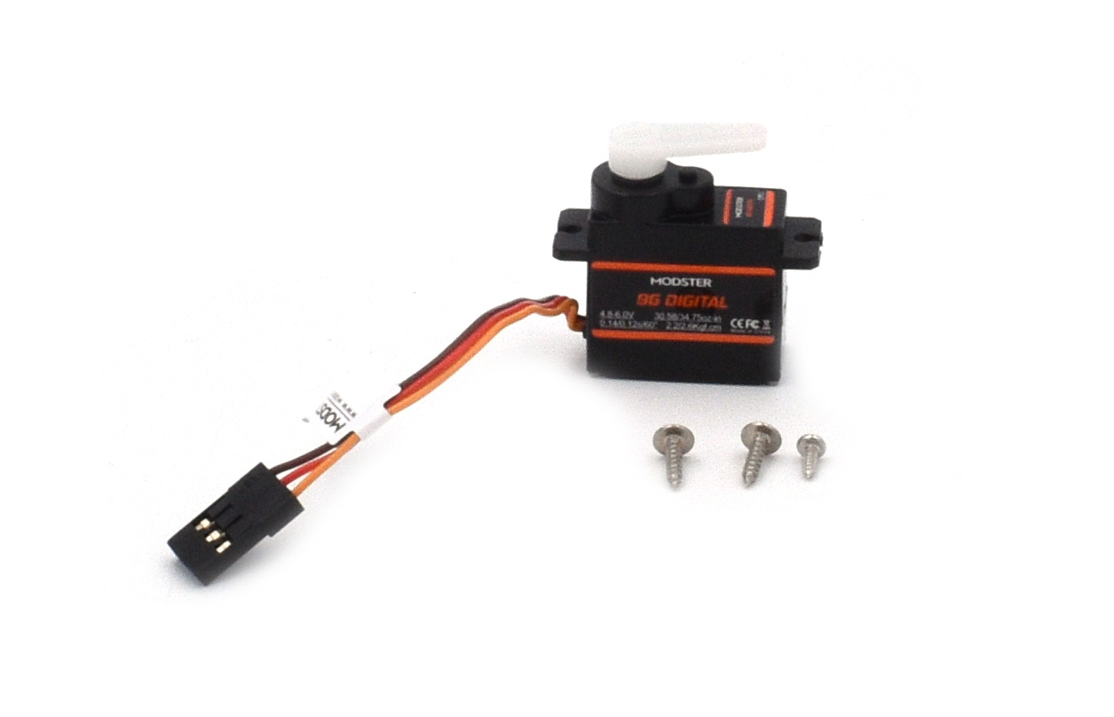 Modster Servo 9g digital Kabellänge 460mm Querruder Easy Trainer 128 MD11265