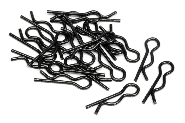 HPI Karosserieklammern (6mm/schwarz/20St) 75106 - Abbildung 1
