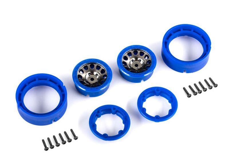 Traxxas Felgen 1.0, Method Race Wheels 105 Beadlock Satin black chrome (2) 9781-BLKBL - Abbildung 1