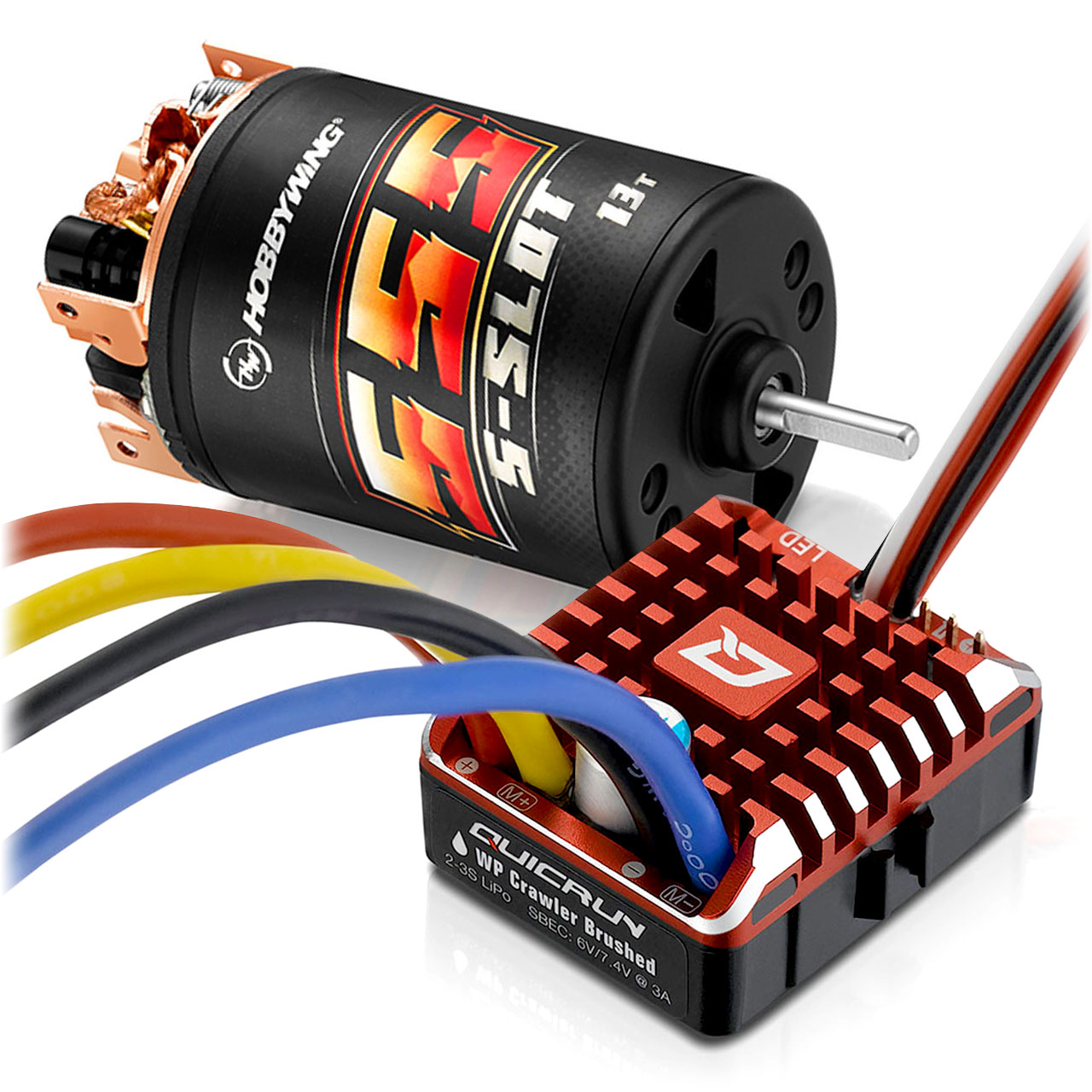 Hobbywing Quicrun Brushed WP1080 Combo 555 13 Turn 38020352 - Abbildung 1