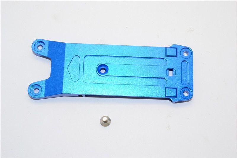 GPM Alu Querlenkerhalteplatte hinten blau Traxxas X-MAXX