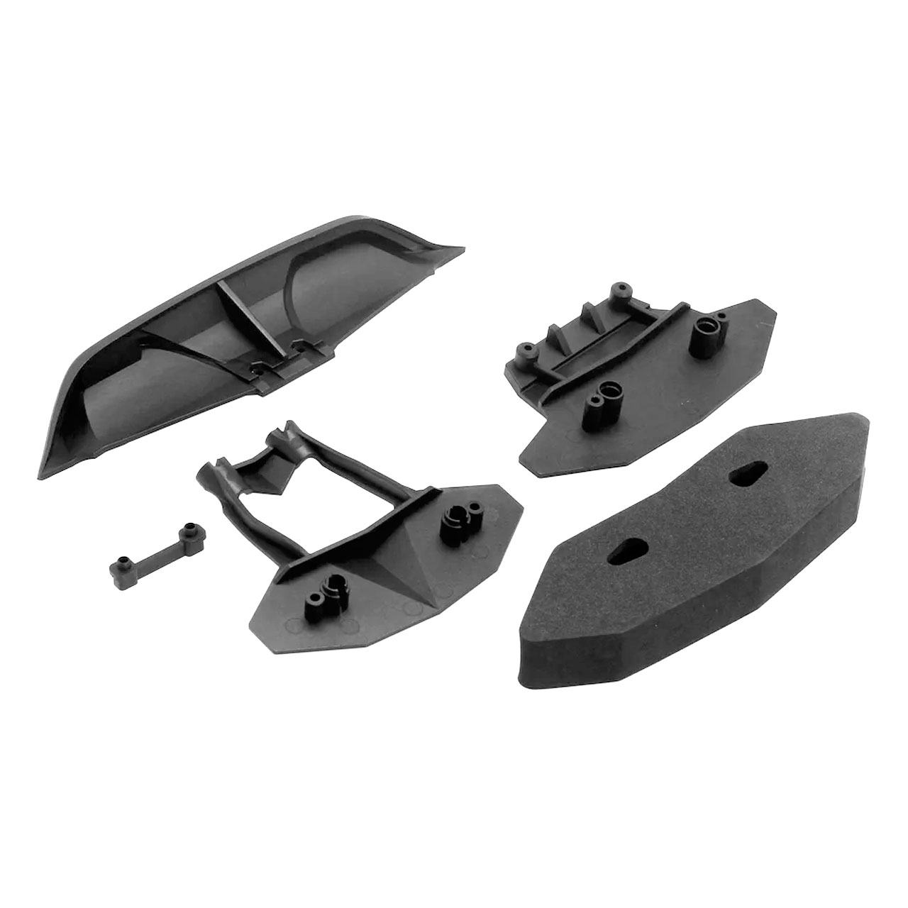 CEN-Racing Front Bumper & Rear Diffuser (foam, body post extension) CM0401