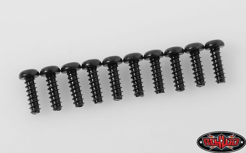 RC4WD Button Head Self Tapping Screws M2.5 X 8mm (Black) Z-S1572