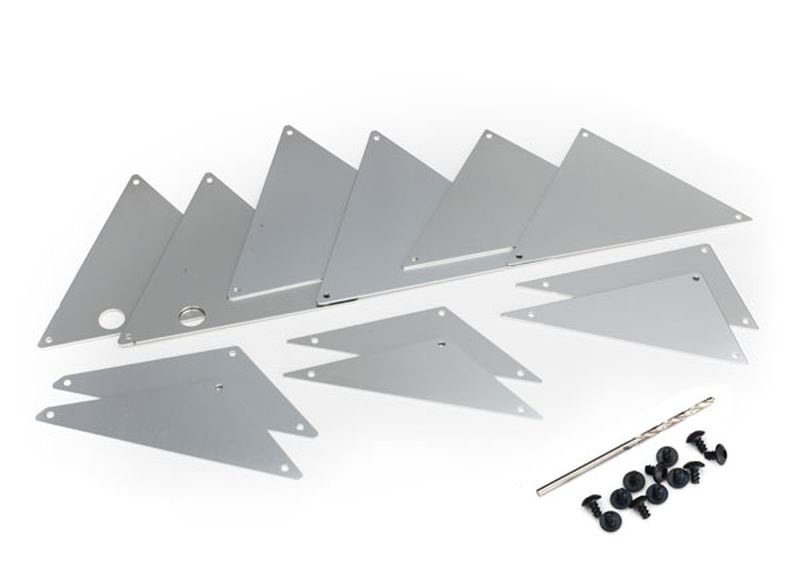 Rohrrahmen-Chassis Innen-Panle-Set Alu silber 8434A