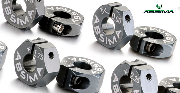 Absima Aluminium 7075 T6 Radmitnehmer 12mm Offset +2.00mm 1:10 (2 St.) 2560017 - Abbildung 1
