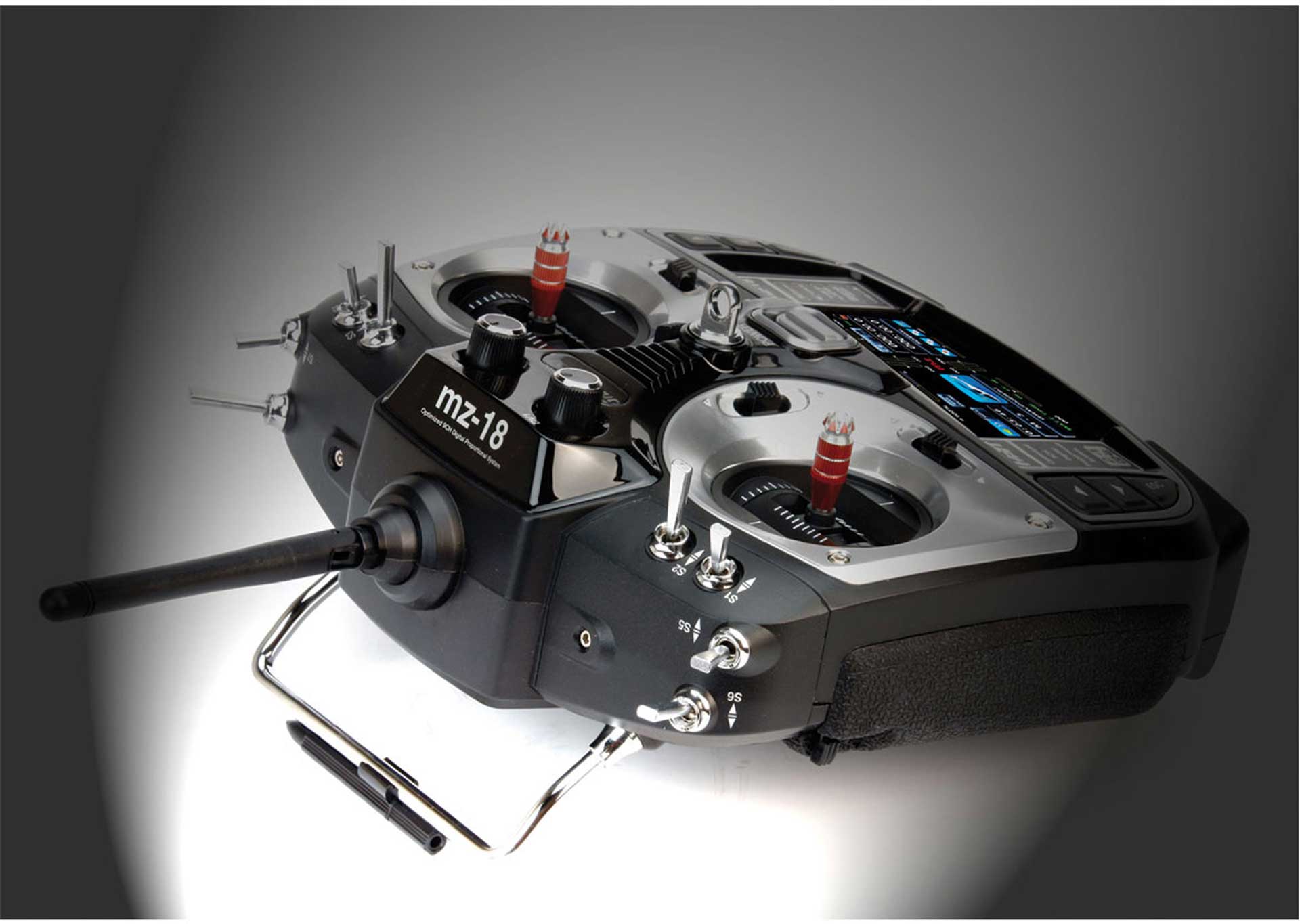 GRAUPNER MZ-18 HOTT EINZELSENDER 2,4Ghz FERNSTEUERUNG S1005.77