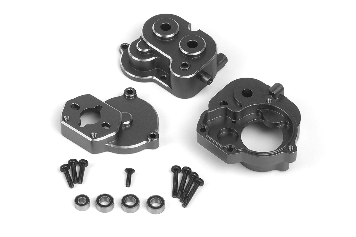 HPI Aluminum Getriebegehäuse Set Mitte (Gunmetal) 161170 - Abbildung 1