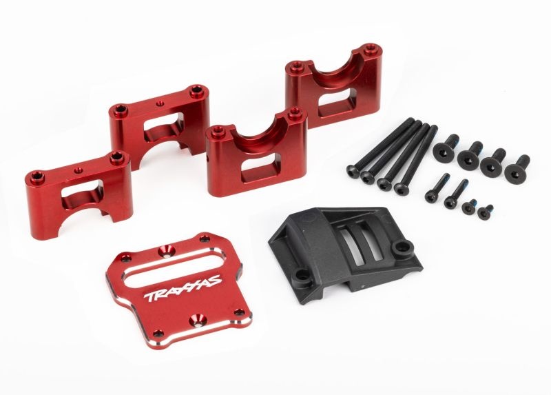 Traxxas Center Diff-Halter 6061-T6 Alu rot eloxiert 9584R