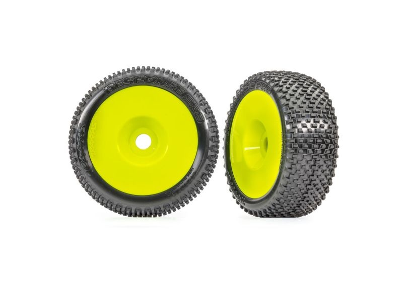 Traxxas Response Pro Reifen auf Disk-Felge gelb (2) 1/8 Buggy, Jato 4x4 9074-YLW - Abbildung 1