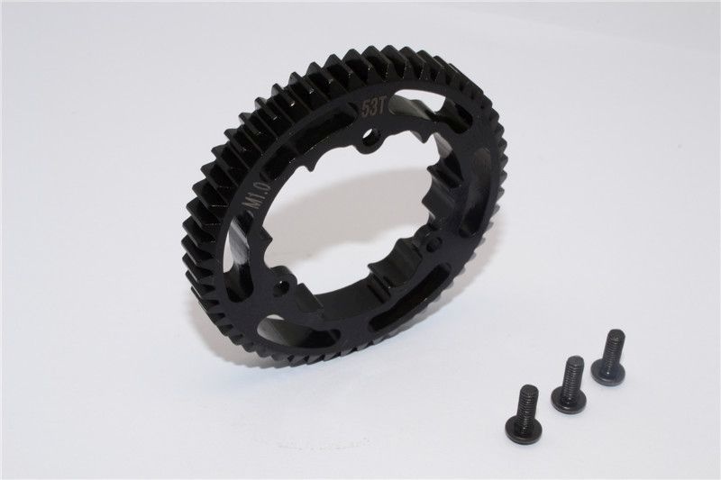 GPM Stahl Hauptzahnrad 53T schwarz Traxxas X-MAXX