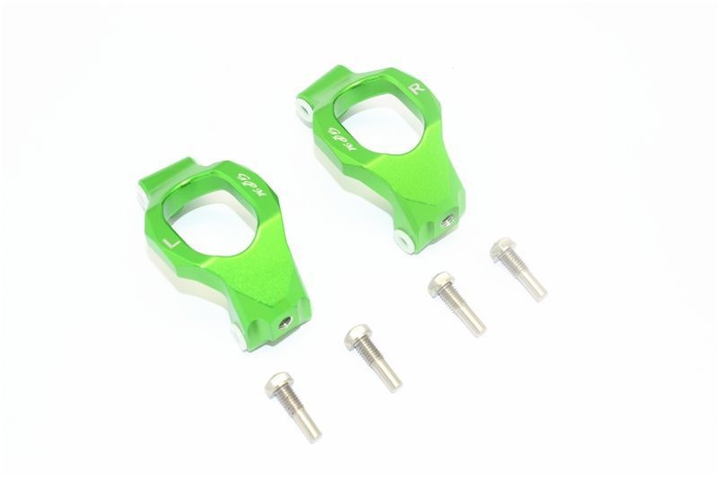 GPM Alu C-Hubs vorn grün Traxxas MAXX