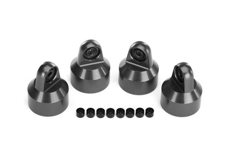 Traxxas GTX Dämpfer-Kappen Aluminium grau (4) X-Maxx, XRT 7764-GRAY