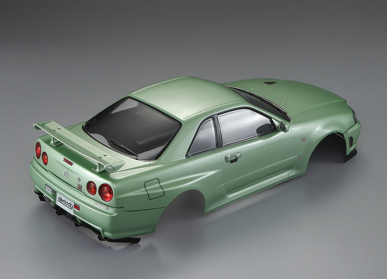 KB48646 Nissan Skyline R34 Karosserie Champagner Grün 195mm RTU