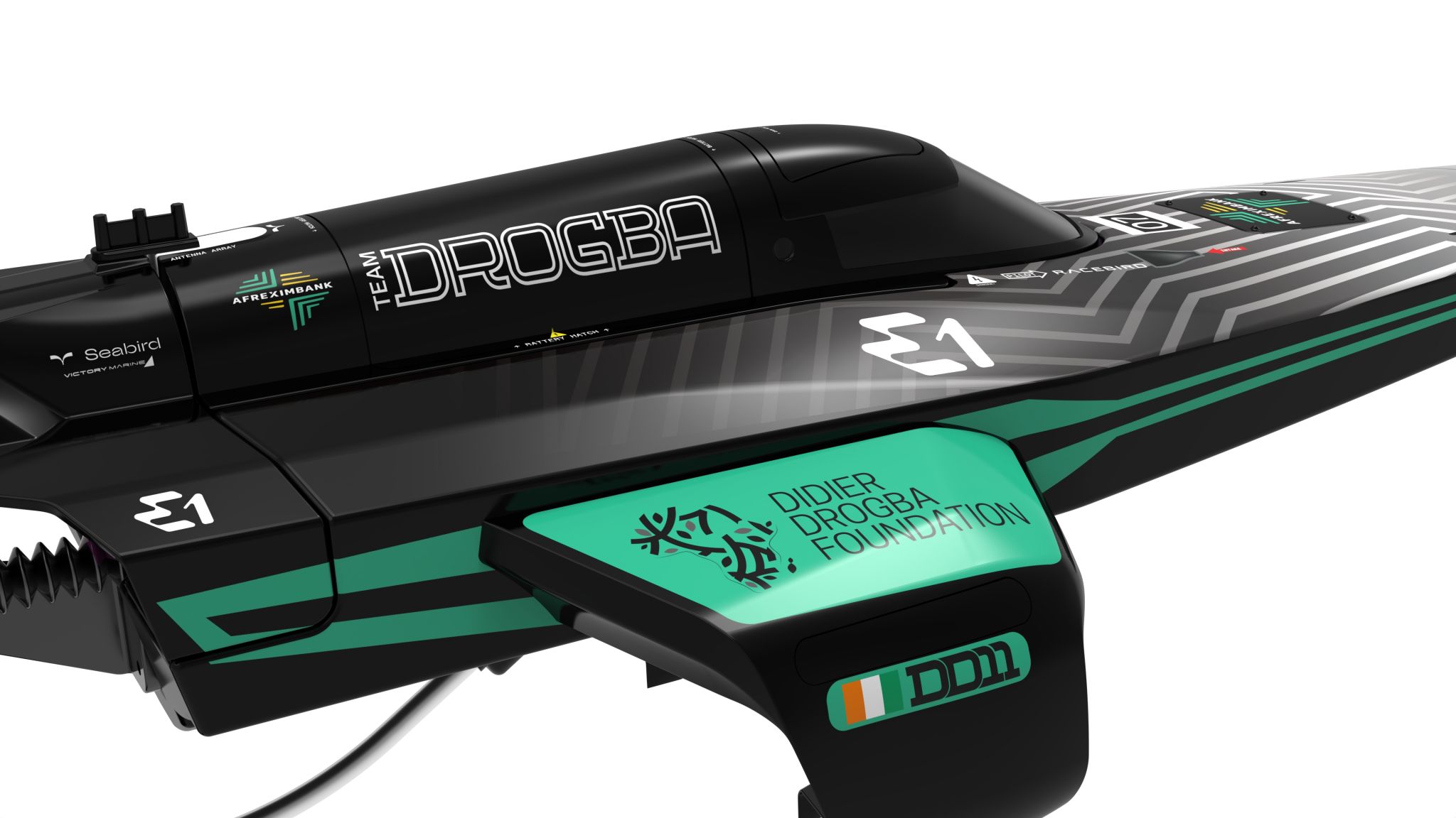 Joysway E1 Racebird Hydrofoil Boat Team Drogba 1/14 Rennboot RTR 8608DROGBA - Abbildung 3