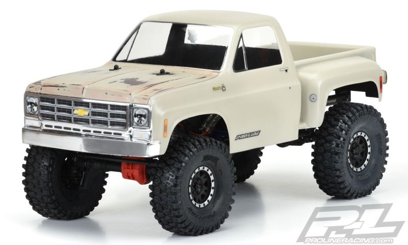 Pro-Line 1978 Chevy K-10 Karo klar (Cab & Bed) für 12.3 (313mm) Radstand Scale Crawler 3522-00