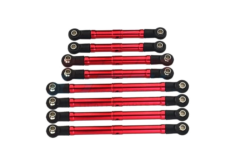 GPM Spurstangen-Set 6061-T6 Alu rot Traxxas-4M - Abbildung 1