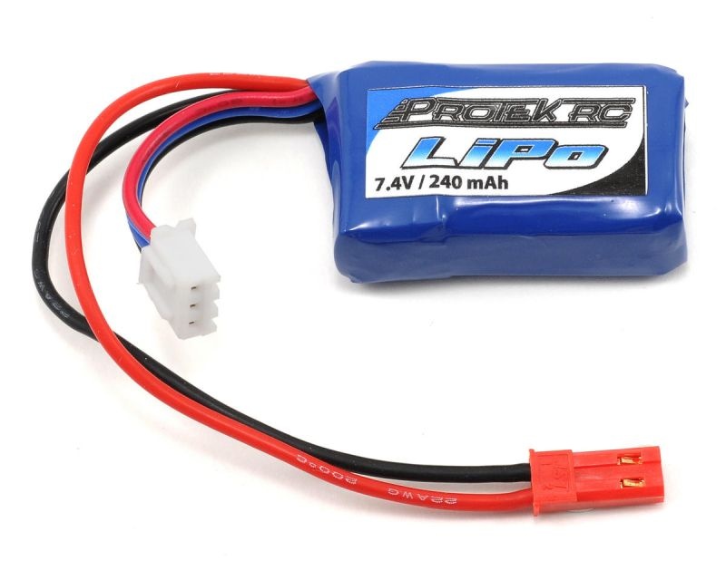 ProTek RC 2S High Power 30C Micro LiPo Batterie (7.4V, 240mAh, 39x22x12mm, 18g)