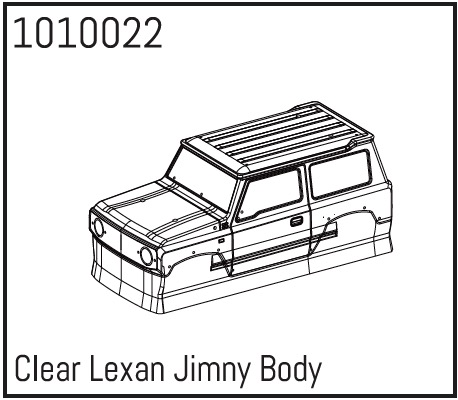 Hobby Plus Clear Lexan Jimny Body 240137