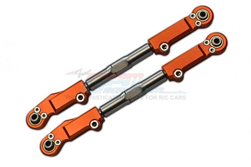 GPM Aluminium & Edelstahl Spurstange oben vorne orange GPM Traxxas Sledge SLE054SOR