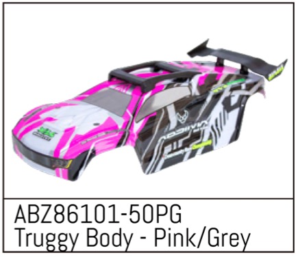Absima Body grey/pink - Mini AT Z86101-50PG