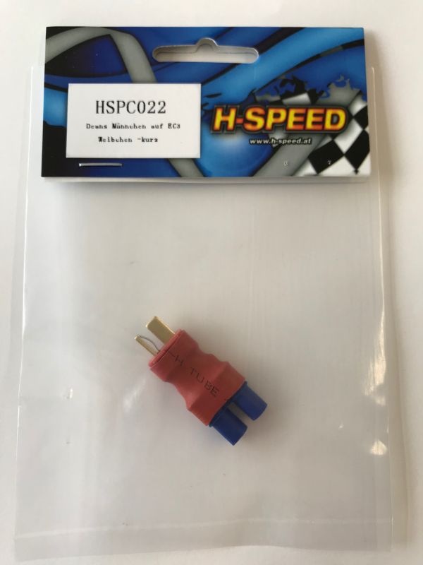 H-SPEED Deans Männchen auf EC3 Weibchen kurz Adapter HSPC022