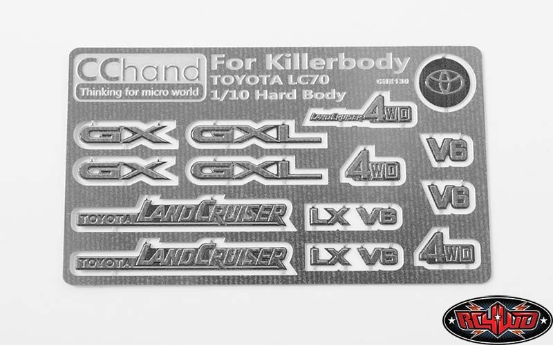 RC4WD Metal Emblems for Toyota Killerbody LC70 VVV-C0374