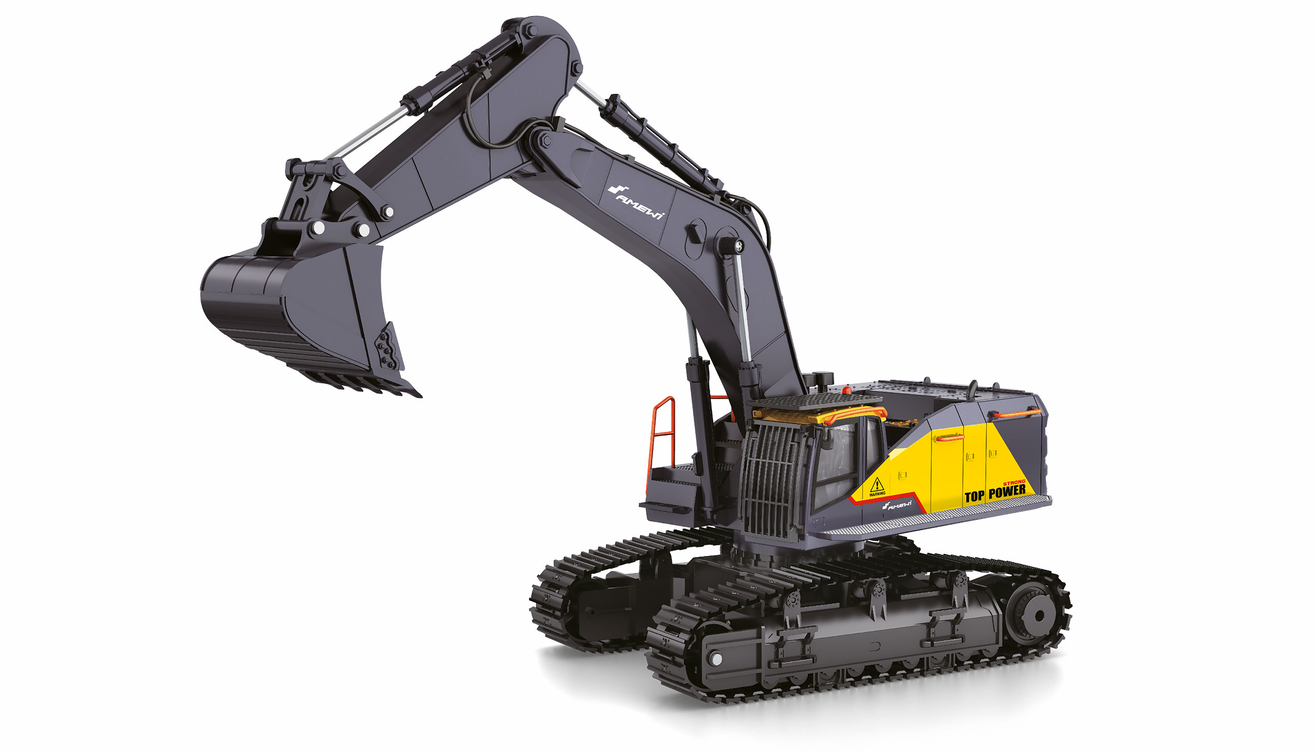 Amewi ACV730 Raupenbagger 1:14 RTR anthrazit/gelb 22431