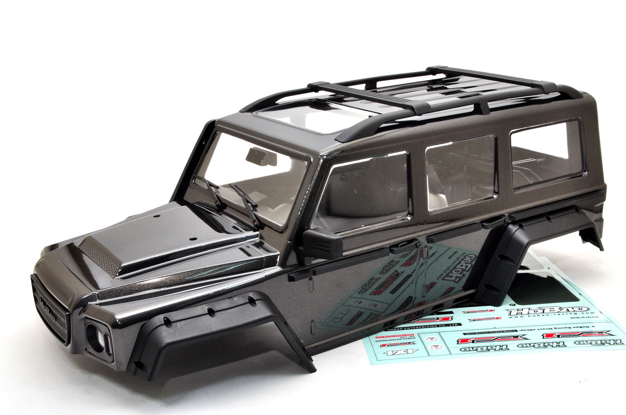 HoBao Karosserie Lexan DC-1 mit Anbauteilen grau lackiert 230104