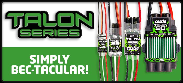 Castle Talon 25 - 2S-6S 25A 5A-BEC ESC 010-0128-00