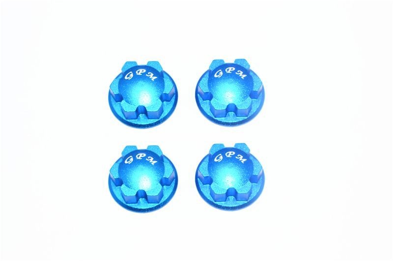 GPM Alu Radnabenabdeckung (4 Stk.) blau Traxxas 1/10 E-Revo - Abbildung 1