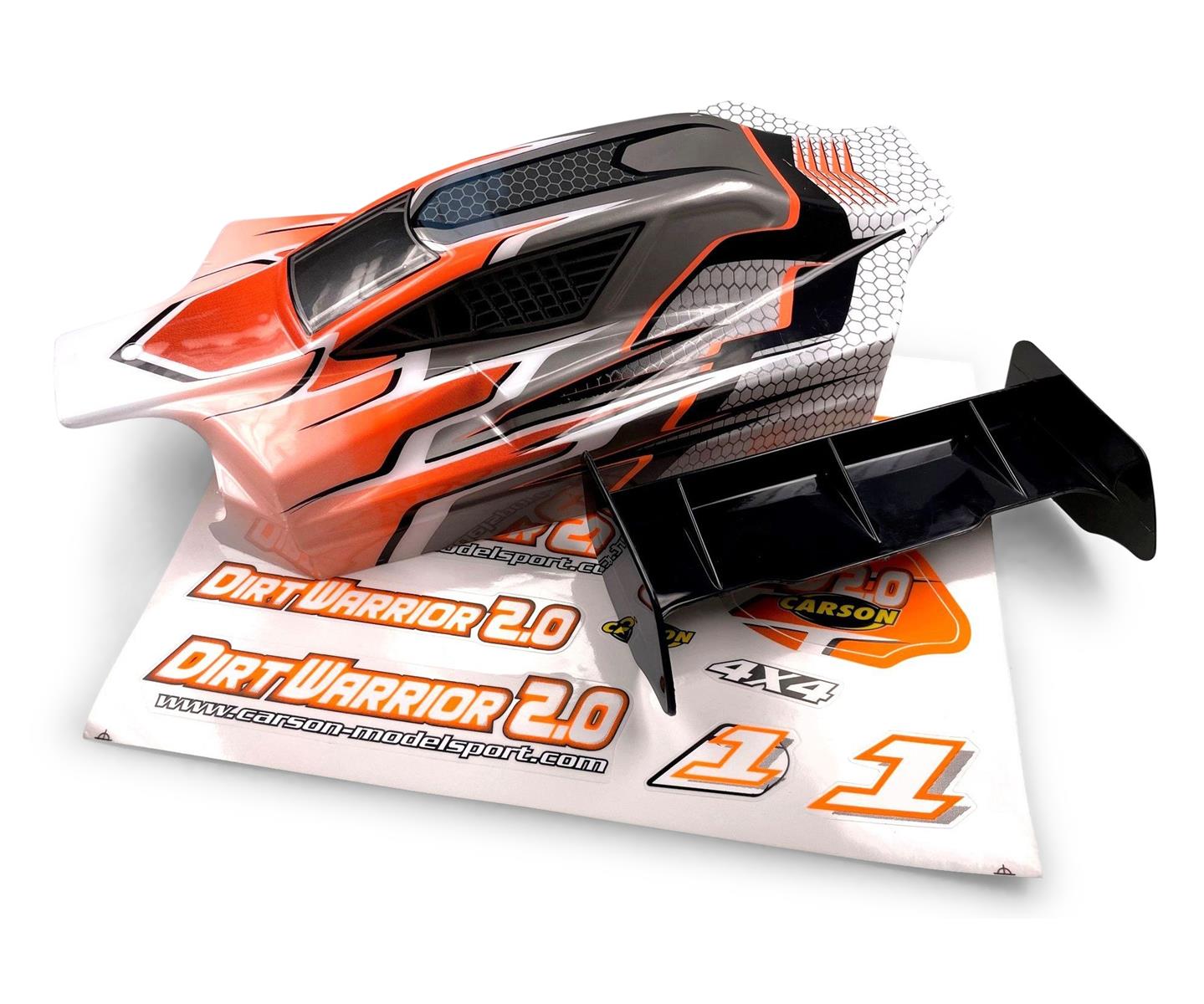 Carson 00081 1:10 Karosserie-Set Dirt Warrior Sport 500800081