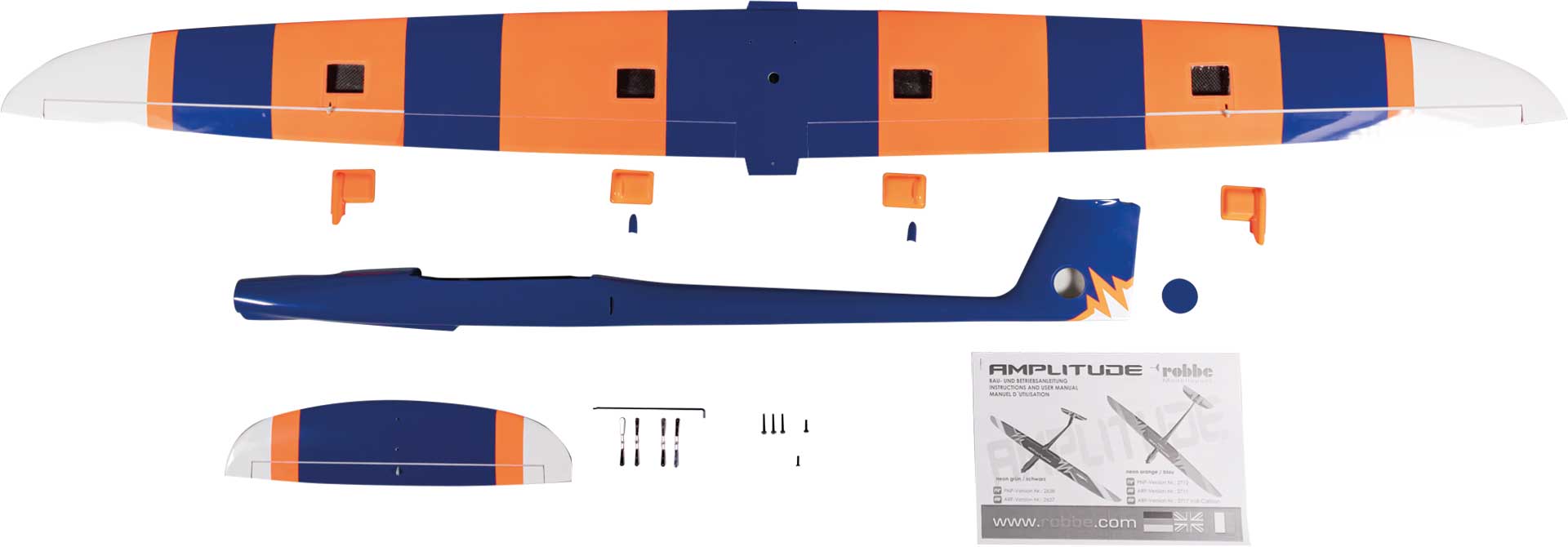 Robbe Amplitude ARF Voll-GfK/CfK Hotliner Neon Orange/Blau 2711