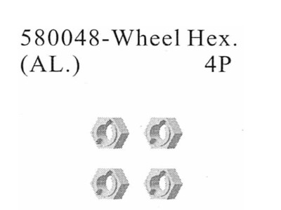 Amewi Radmitnehmer 8mm Aluminium Wheel Hex 580048 - Abbildung 2
