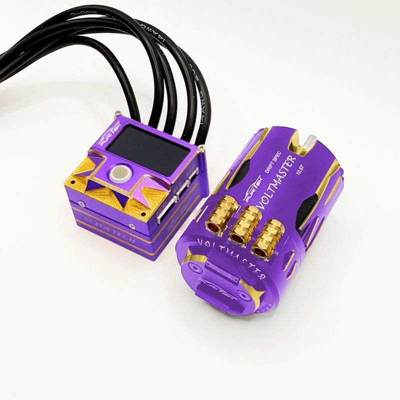 FURITEK SlideVolt BL-Combo sensored OLED / Royal Purple Edition für 1/10 Drift & Stock Racing FUR-2657