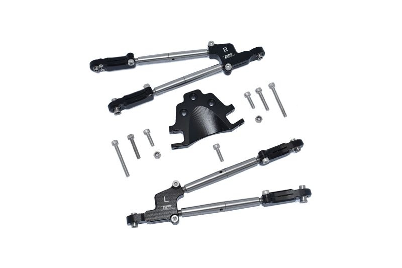 GPM Alu Aufhängungs-Set oben hinten schwarz ARRMA Kraton, Outcast 8s MAKX049RBK