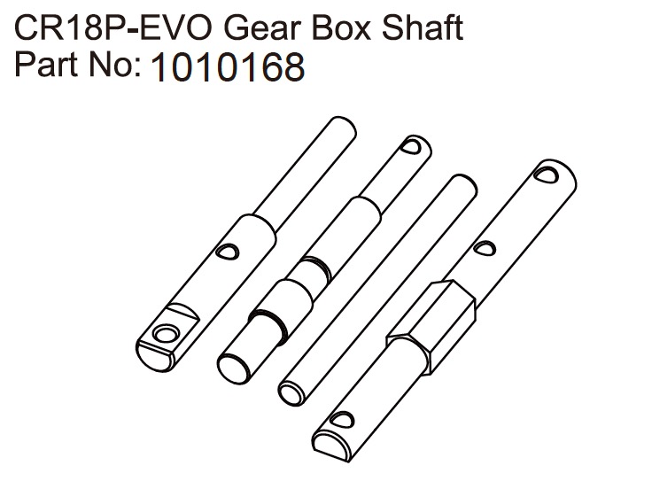 Hobby Plus Gear Box Shaft - EVO 1:18 240306