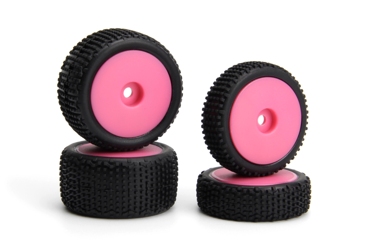 Maverickn Sideline Buggy Reifen & Felgen Räderset Pink/Vorne/Hinten 150868
