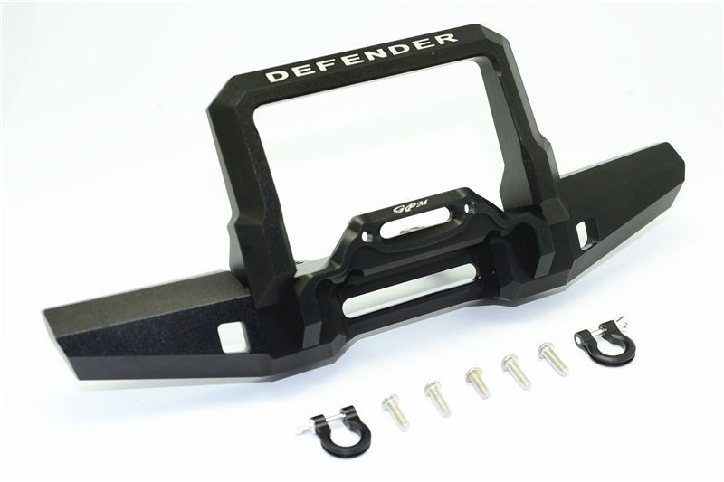GPM Alu Bumper vorn mit D-Rings schwarz Traxxas Traxxas4 Defender
