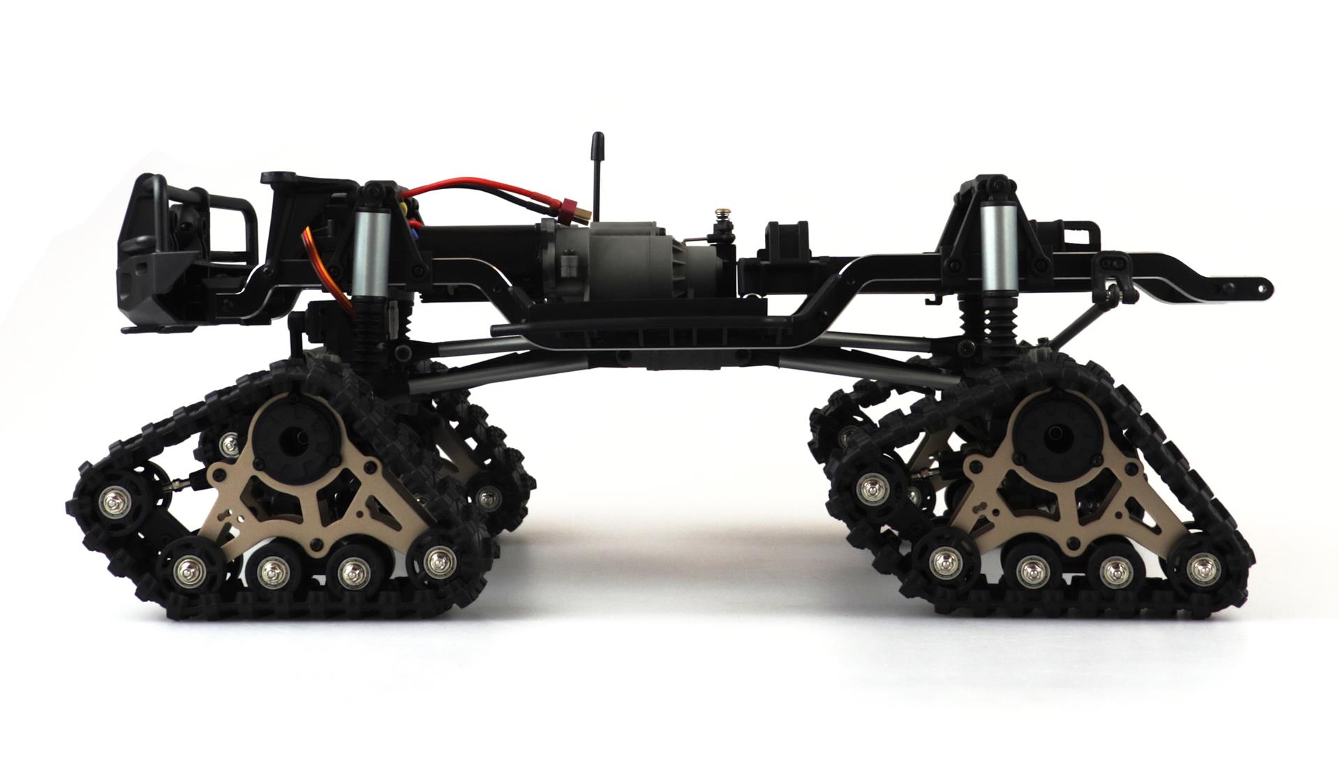 Amewi AMXRock RCX10BTS Scale Crawler Pick-Up 1:10, RTR Militär grün 22462