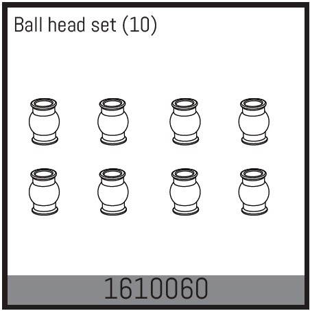 Absima Ball head set (10 Pcs.) 1610060