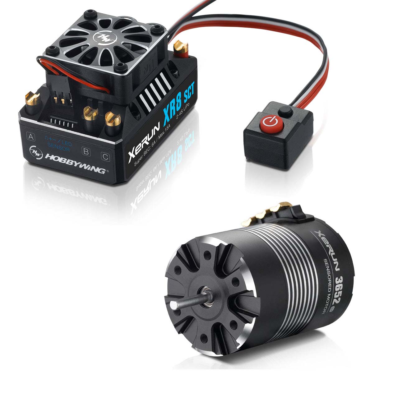 Hobbywing Combo XR8 SCT 3652SD D5.0 E, 6100kv 38020422