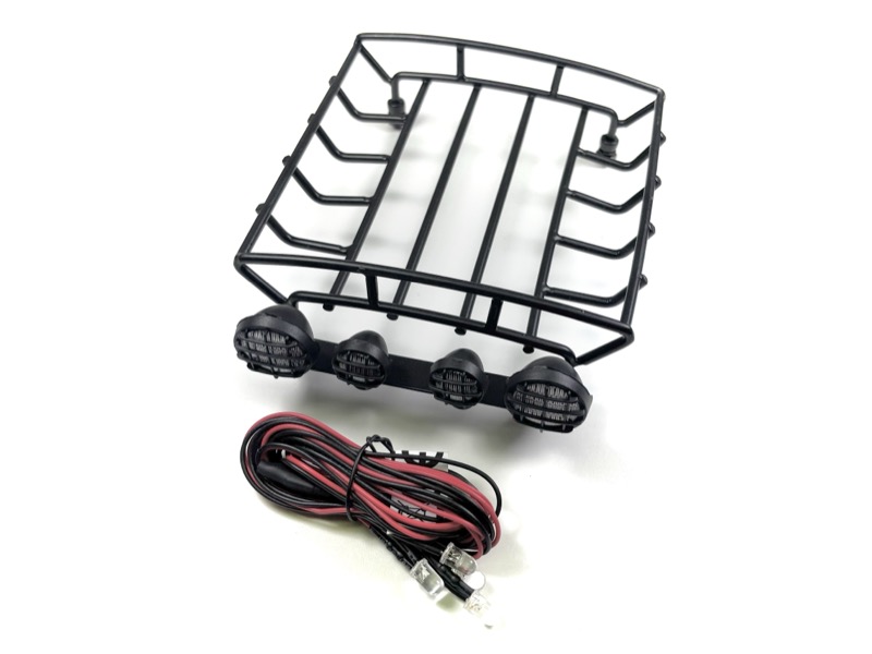 Absima 1:10 Metall Dachträger inkl. LED Set 130mm 2320139