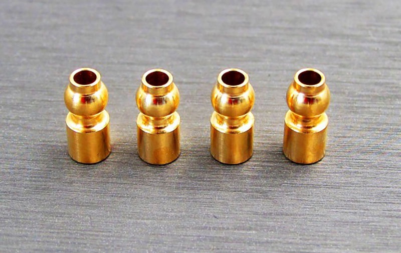 SAMIX Suspension-Ball 5,8mm oben Messing (4) für Axial SCX10-Pro SCX10P-B58US