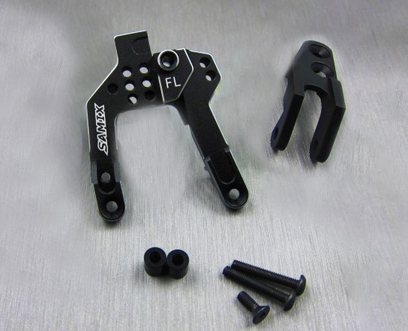 SAMIX Dämpferplatte schwarz vorn für Axial SCX10-2 SCX2-6023