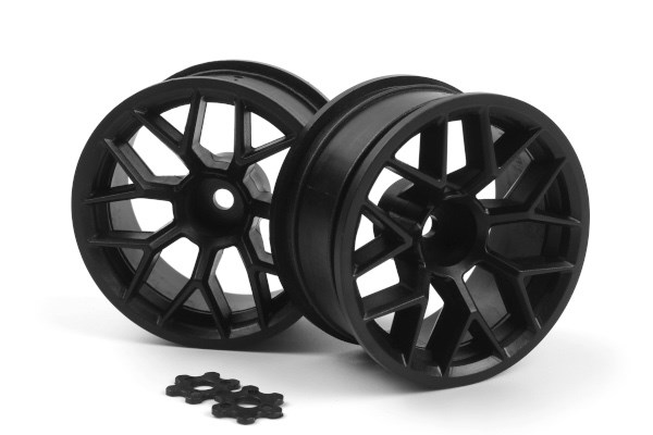 HPI RTR WHEEL 26MM BLACK (9MM OFFSET/2PCS) 160368