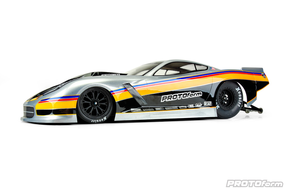 PROTOform Chevrolet Corvette C7 Pro-Mod Karo klar für Slash 2WD Drag Car 1571-40 - Abbildung 3