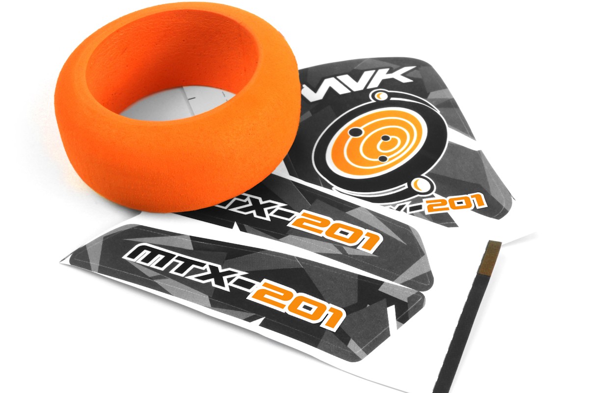 Maverick MTX-201 Sender Schaumrad & Decals (Orange) 150753 - Abbildung 1