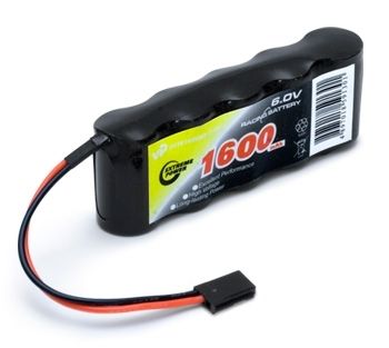 Vapex Empfänger Akku NiMH 6,0V 1600mAh Flat 5VP1600AF-S5-F2 - Abbildung 1