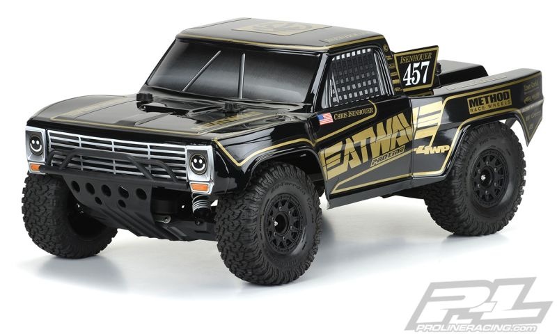 Pro-Line 1967 Ford F-100 Race-Truck Karo schwarz Pre-Cut Heatwave-Ed. für Slash 2WD + 4x4 & SC10 3551-18